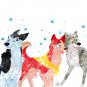 Digital files, Balto Disney Set print, poster watercolor nursery room home decor
