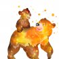 Digital files, Brother Bear Disney Set print, poster watercolor nursery room home decor