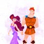 Digital files, Hercules Megara Disney Set print, poster watercolor nursery room home decor