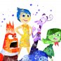 Digital files, Inside Out Disney Set print, poster watercolor nursery room home decor