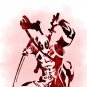 Digital files, Deadpool Superhero Set print, poster watercolor nursery room home decor