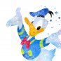 Digital files, Donald Duck Disney Set print, poster watercolor nursery room home decor