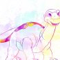 Digital files, Land Before Time Littlefoot Disney Set print, poster watercolor nursery room decor