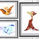 Digital files, Land Before Time Petrie Disney Set print, poster watercolor nursery room home decor