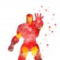 Digital files, Iron Man Superhero Set print, poster watercolor nursery room home decor