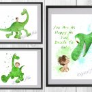 Digital files, Good Dinosaur Disney Set print, poster watercolor nursery room home decor