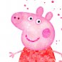 Digital files, Peppa Pig Set print, baby poster watercolor nursery room home decor