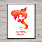 Digital file, Aladdin Disney print, baby poster watercolor nursery room home decor