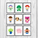 Digital files, Toy Story Disney Set print, poster watercolor nursery room home decor
