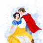 Digital files, Princesses Princes Disney print, Arielle Belle poster watercolor nursery room decor