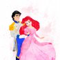 Digital files, Princesses Princes Disney print, Arielle Belle poster watercolor nursery room decor
