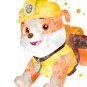 Digital files, PAW Patrol Set print, poster watercolor nursery room home decor