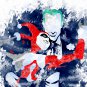 Digital files, Harley Quinn Joker Superheroes DC Set print, poster watercolor nursery room decor
