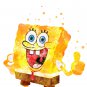 Digital files, SpongeBob SquarePants Set print, poster watercolor nursery room decor,