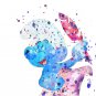 Digital files, The Smurfs Set print, poster watercolor nursery room decor