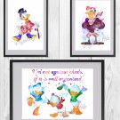 Digital files, Scrooge McDuck DuckTales set Disney print, poster watercolor nursery room decor