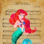 Digital files, Little Mermaid Ariel Disney Set print, poster watercolor nursery room home decor