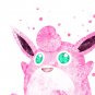 Digital files, jigglypuff Pokemon Anime Set print, poster watercolor nursery room decor