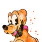 Digital files, Pluto Mickey Mouse Disney Set print, poster watercolor nursery room decor
