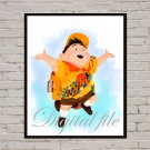 Digital files, Up print, Russell poster watercolor nursery room wall decor