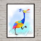 Digital files, Up print, Kevin poster watercolor nursery room wall decor