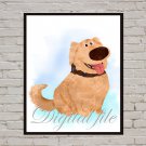 Digital files, Up print, Dug poster watercolor nursery room wall decor
