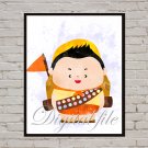Digital files, Up print, Russell baby poster watercolor nursery room wall decor