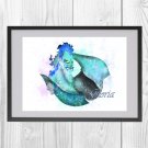 Digital file, Disney Hercules Hades print, poster watercolor nursery room home decor
