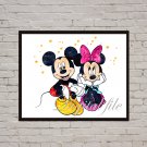 Mickey Mouse Minnie Mouse Disney print, poster watercolor nursery room decor Digital files