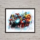 Digital file, Superheroes Marvel Avengers print, DC Comic poster watercolor nursery room home decor