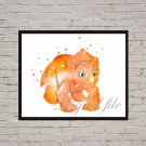 Digital file, Land Before Time Cera Disney print, poster watercolor nursery room home decor