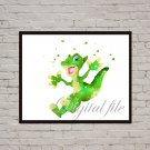 Digital file, Land Before Time Ducky Disney print, poster watercolor nursery room home decor
