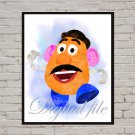 Digital file, Toy Story Mr. Potato Head Disney print, poster watercolor nursery room home decor