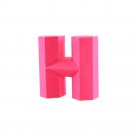 Letter H 3D Alphabet Paper Model Template Kit PDF Download