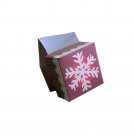 Snowflake Christmas Gift Box Template PDF Instant Download