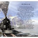 The Train of Life Verse Scenic Train Route Art 8.5 x 11