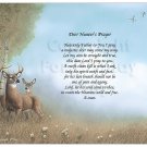 Deer Hunter's Prayer Scenic Deer Outdoors Art 8.5 x 11
