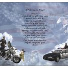 Policeman's Prayer for Strength Patriotic Art 8.5 x 11