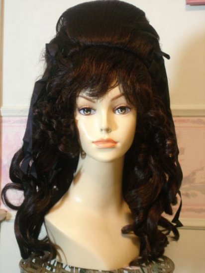 Brown 60's Beehive Big Hair Wig~Costume~Sixties~Drag Queen