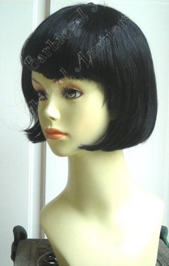 Short Black Bob Cut Wig with Bangs - Snow White - Anime Cosplay Costume
