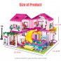 Summer Holiday Castle Building Blocks Sets City Home Swimming Pool DIY Toys for Kids Girls Gift