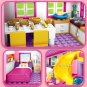 Summer Holiday Castle Building Blocks Sets City Home Swimming Pool DIY Toys for Kids Girls Gift