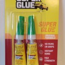 The Original Super Glue Gel 2-pack 2-0.12oz 3.6 Gram Mini Tubes