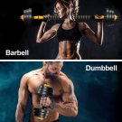 Adjustable Dumbbell Set 33 LBS Set, 2 in 1 Barbell