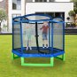 7ft Blue and Green Hexagonal Trampoline
