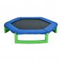7ft Blue and Green Hexagonal Trampoline