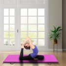6'x2'x2" Tri-fold Gymnastics Yoga Mat with Hand Buckle Purple