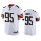 Men & Youth #95 Myles Garrett Cleveland Browns Color Rush Limited White Jersey