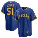 Men & Youth #51 Ichiro Suzuki Seattle Mariners 2023 City Connect Cool Base Blue Jersey