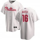 Men & Youth #16 Brandon Marsh Philadelphia Phillies Cool Base White Jersey
